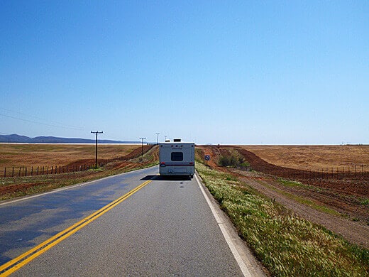 Driving through the middle of nowhere