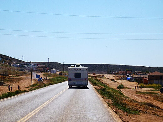 Driving through the middle of nowhere