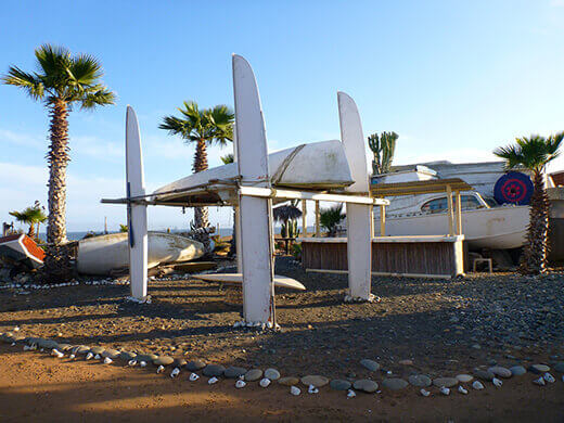 Defunct boats at The Ranch