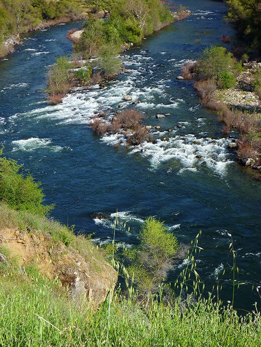 Scouting rapids on the Kings River