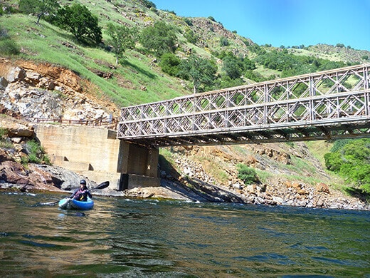 Kayaking past Rodgers Crossing