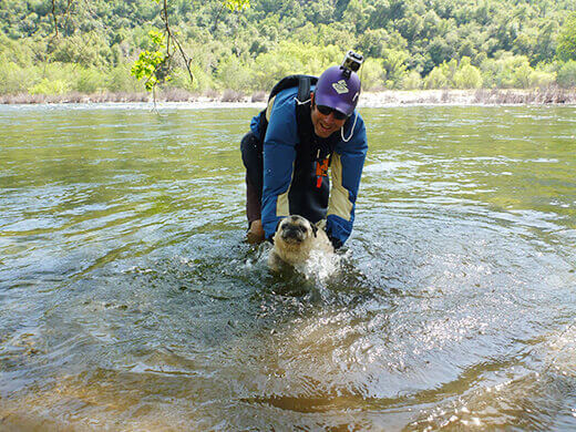 Going for a little swim