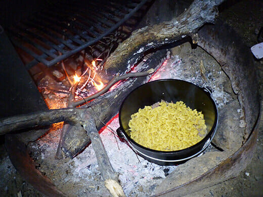 Cooking with the Dutch oven