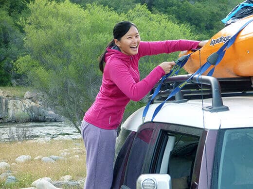 Loading up the car