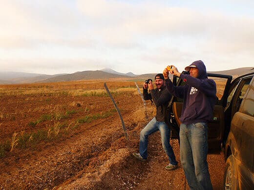 Shooting pictures of the solar eclipse
