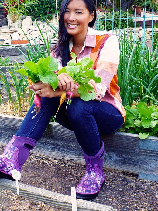 Wearing the Bogs Classic Mid Lanai boots