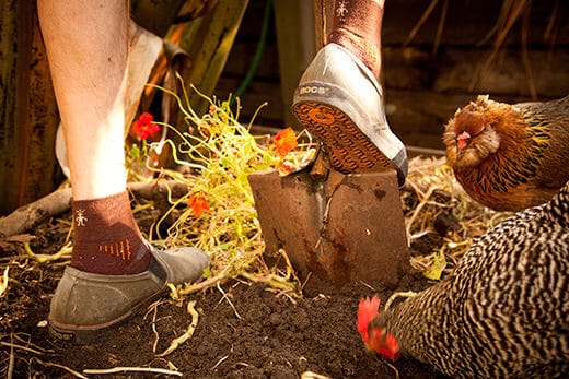 Wearing the Bogs Burnside loafers