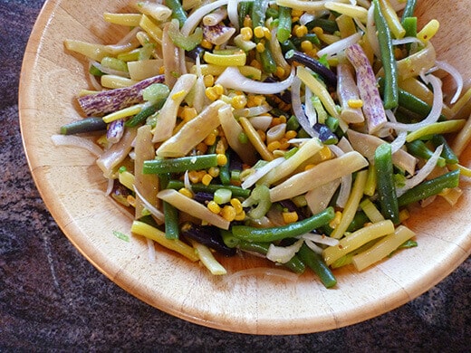 Three bean summer salad