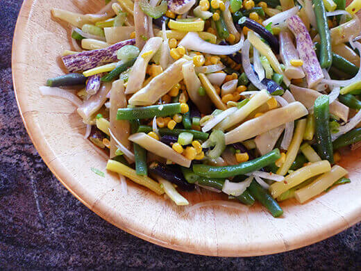 Let the salad marinate for a couple of hours before eating