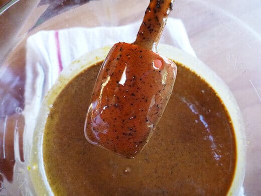 The custard should be thick enough to coat the back of a spoon