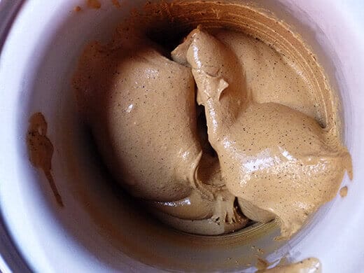 Freshly churned Vietnamese coffee ice cream