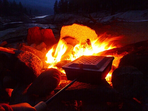 Firing up the popcorn popper