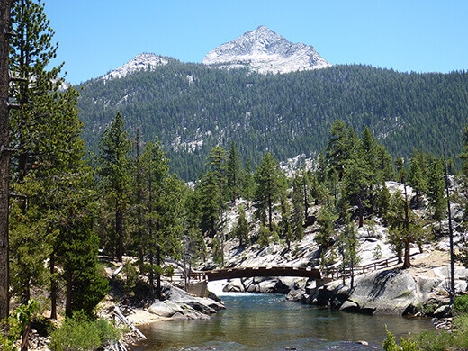 Footbridge over the South Fork San Joaquin