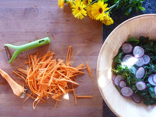 Julienne the carrot