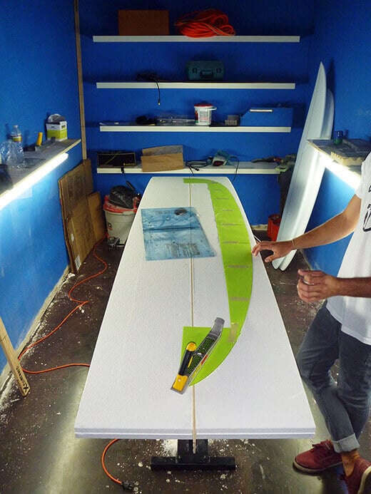 Every surfboard starts out as a foam blank