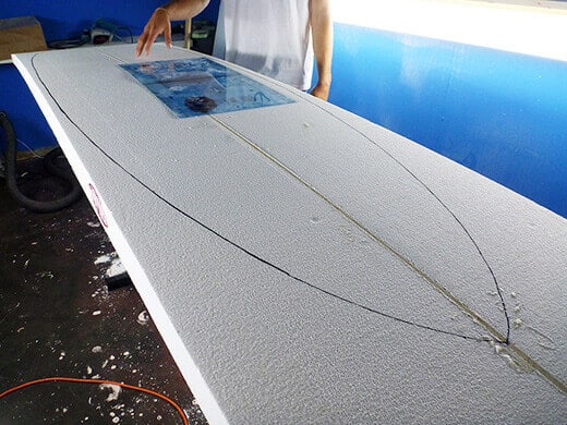 Surfboard template