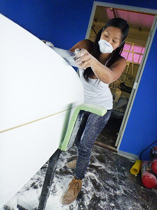 Sanding the edges smooth
