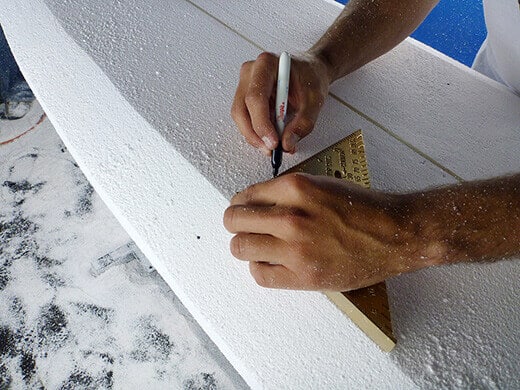 Measuring the transitional radius on the rails