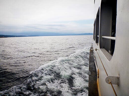 Taking the ferry from Tsawwassen to Nanaimo