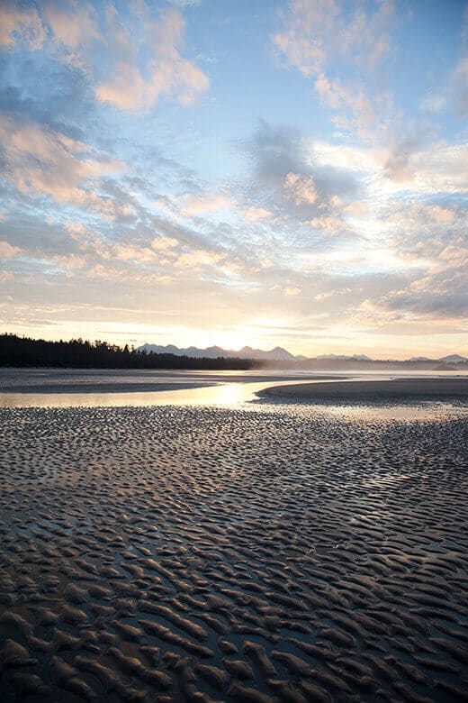 Pristine coastline in Long Beach