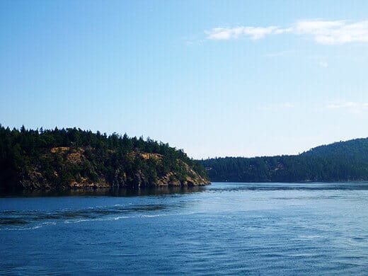 Islands along Haro Strait.