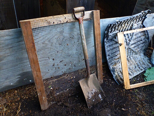 DIY compost sifting screen
