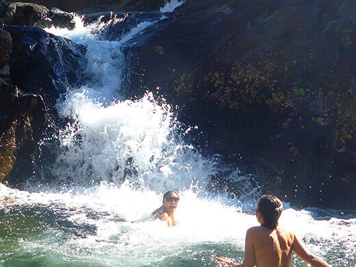 Ice cold waterfall