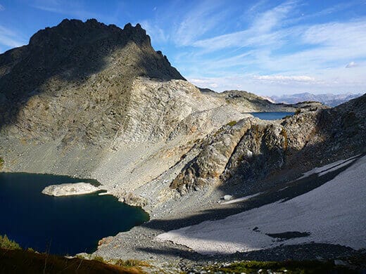 Iceberg Lake with Cecil Lake above