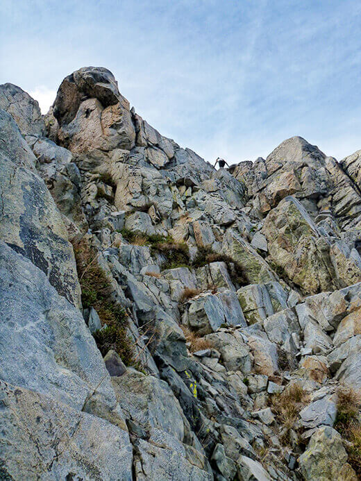 Climbing up the Minarets