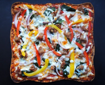 sausage-and-veggie-lavash-pizza