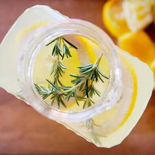 Fresh-squeezed rosemary lemonade
