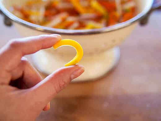Carrot should be tender and pliable