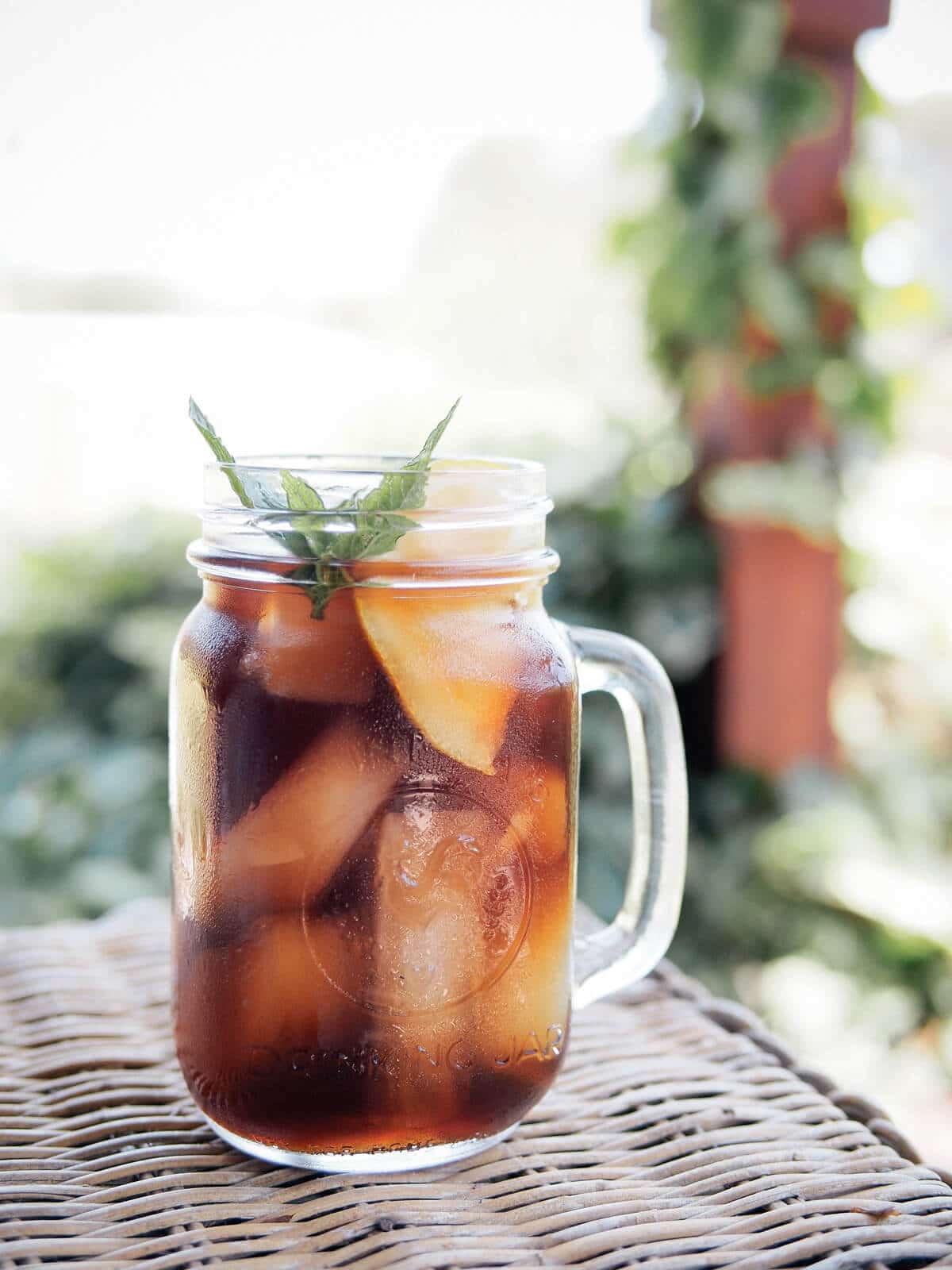 Southern sweet tea with a secret ingredient