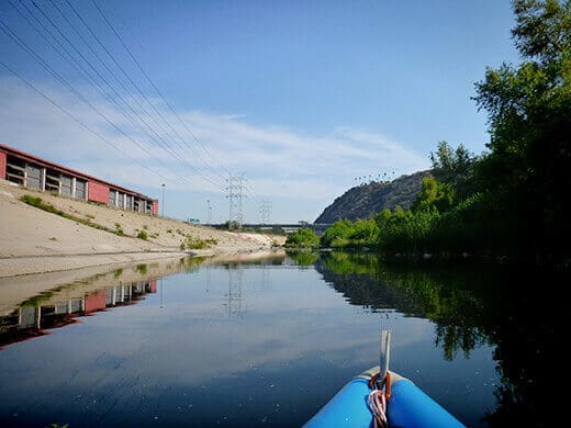 Nearing the river exit