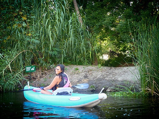 Take-out beach on the Los Angeles River