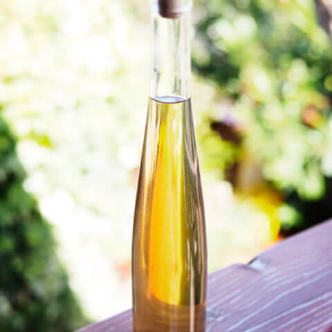 Homemade lavender syrup