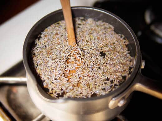 Steep lavender in simple syrup
