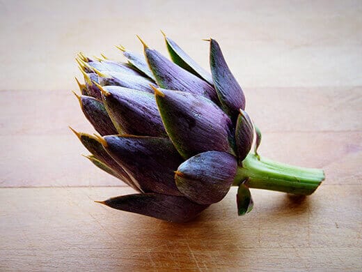 Purple of Romagna rtichoke bud