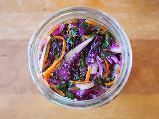 Red sauerkraut
