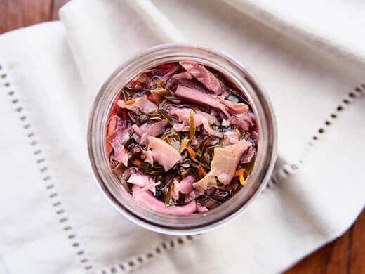 Red cabbage sauerkraut