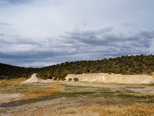 Travertine ridge
