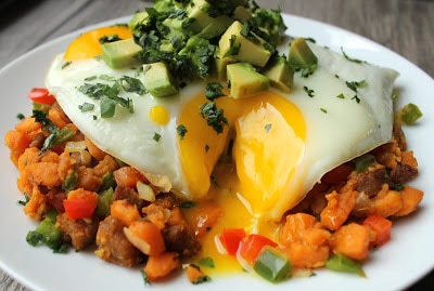 sweet-potato-hash-with-chicken-sausage-and-fried-eggs