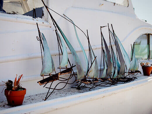 Ship sculpture