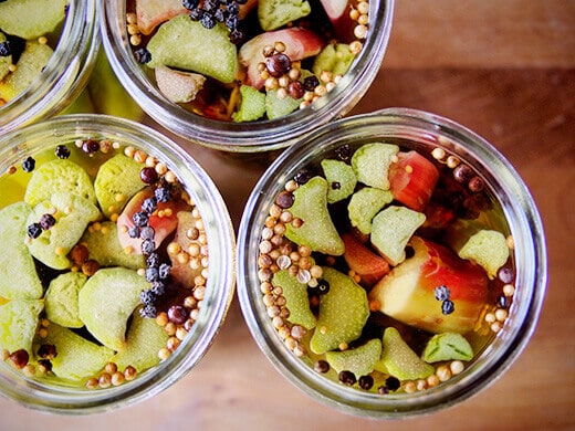 Pickled rhubarb