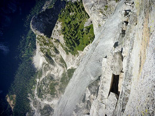 Yosemite valley is far, far below