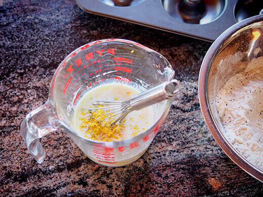 Whisk together wet ingredients