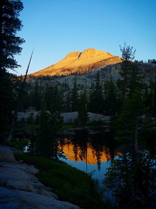 Raisin Lake in the Yosemite wilderness