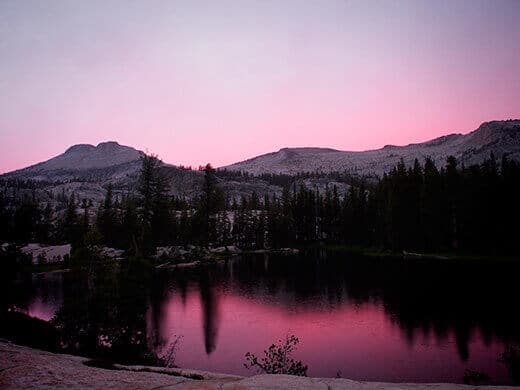 Dusk at Raisin Lake