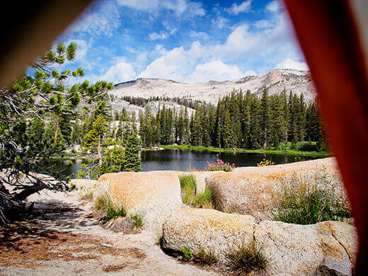 Waking up at Raisin Lake