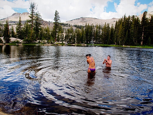 Swimming in Raisin Lake